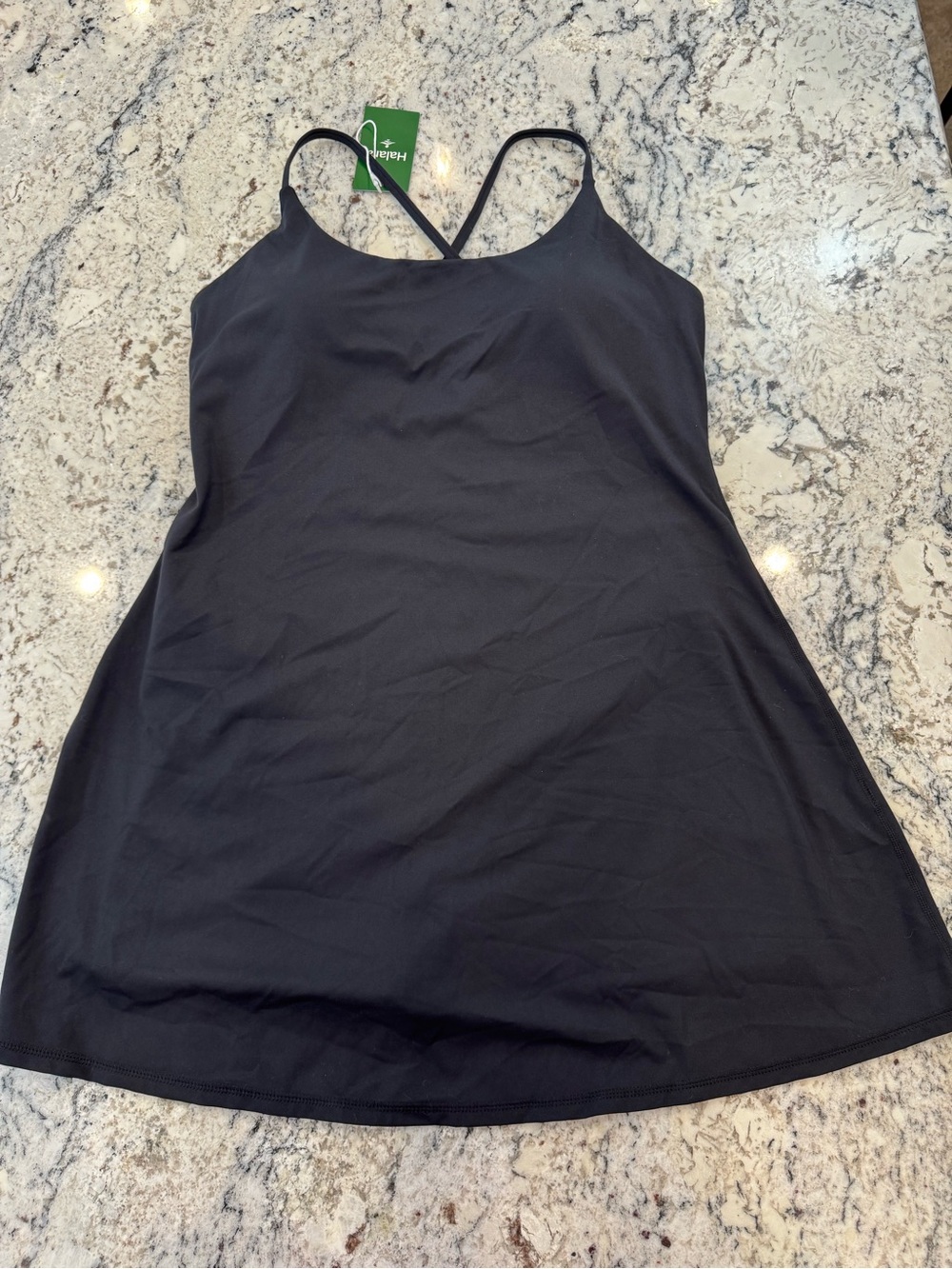NWT Halara Black Built-In Shorts Active Dress Size Large - Picture 2 of 9